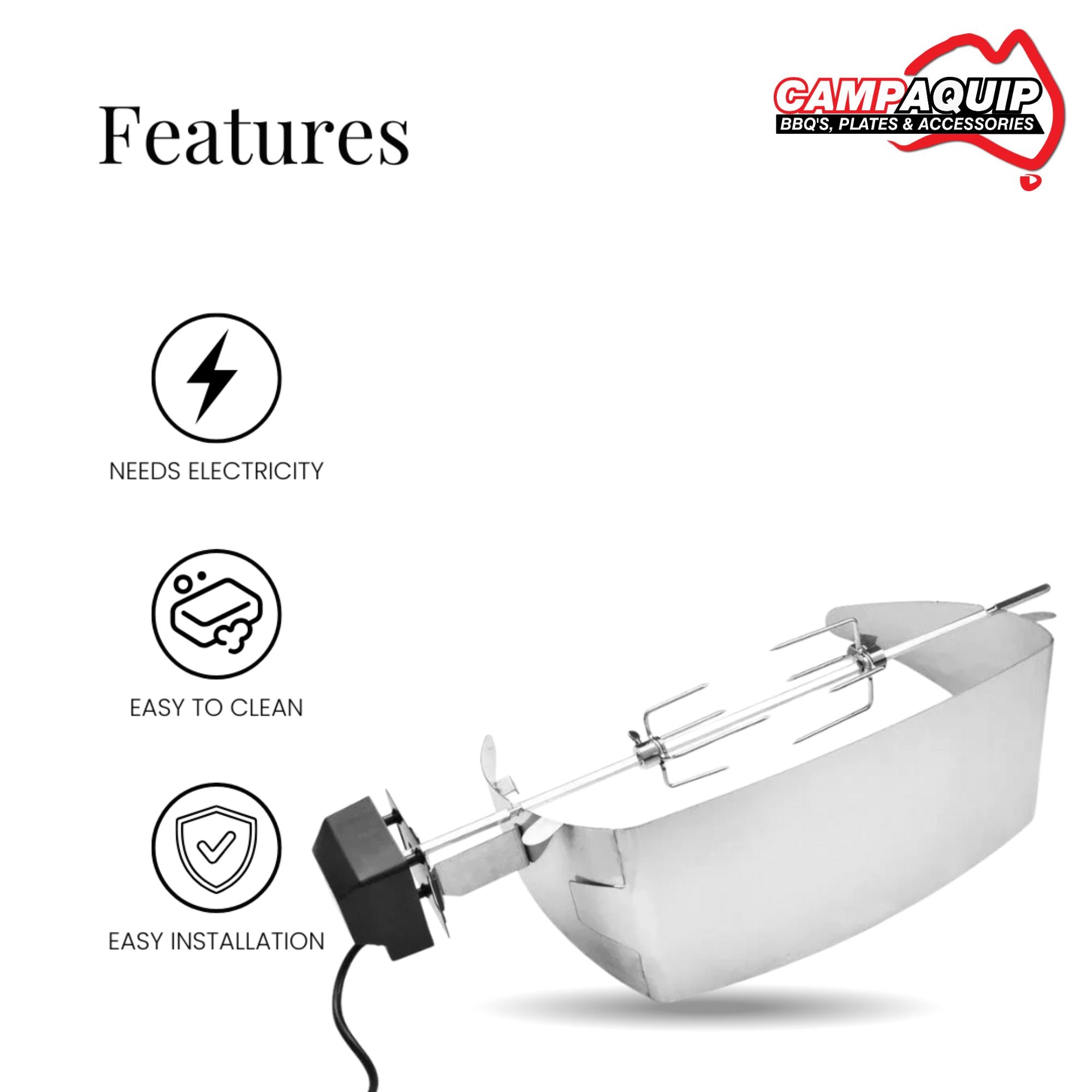 Rotisserie Gas BBQ for Weber Q Series - R17581