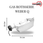 Rotisserie Gas BBQ for Weber Q Series - R17581