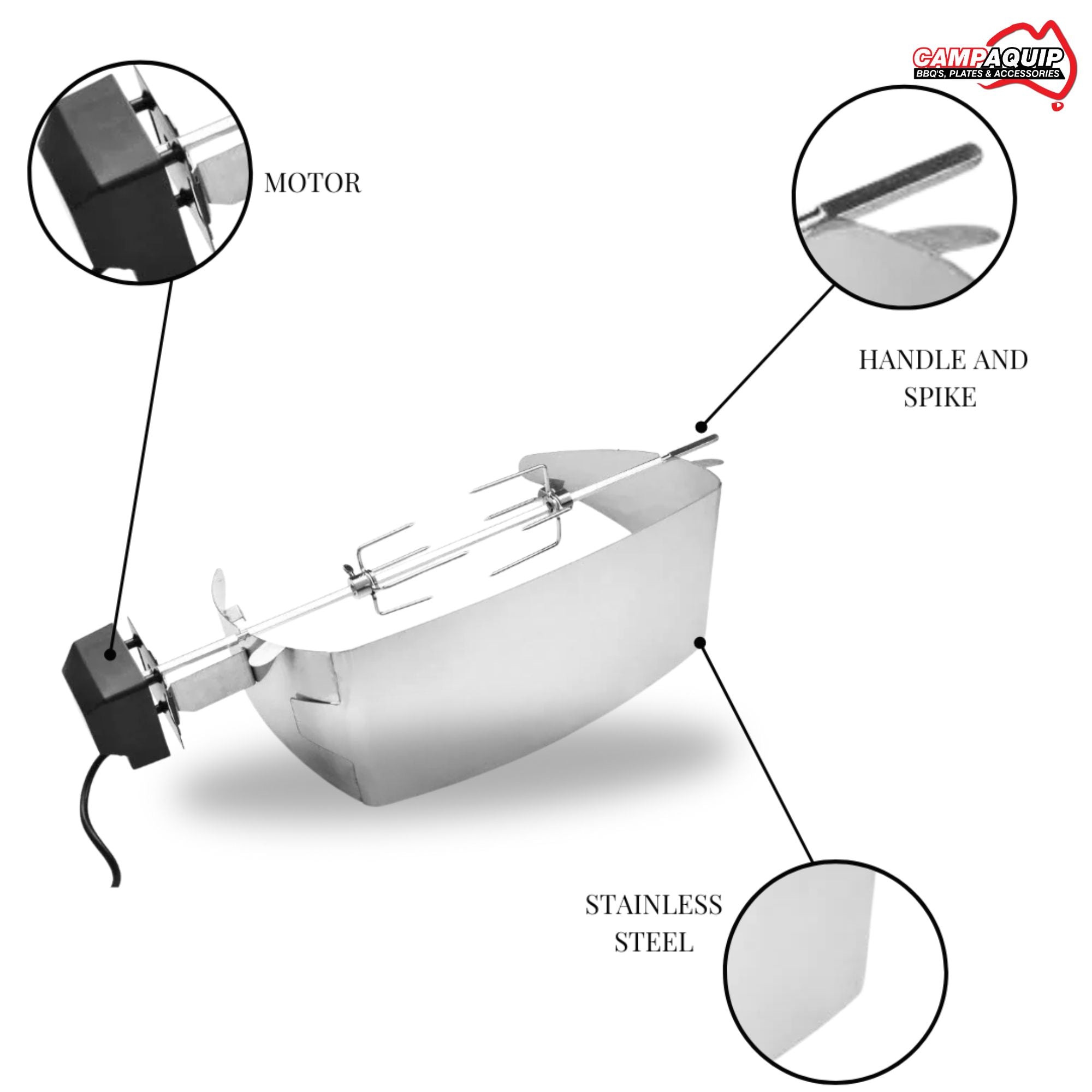 Rotisserie Gas BBQ for Weber Q Series - R17581