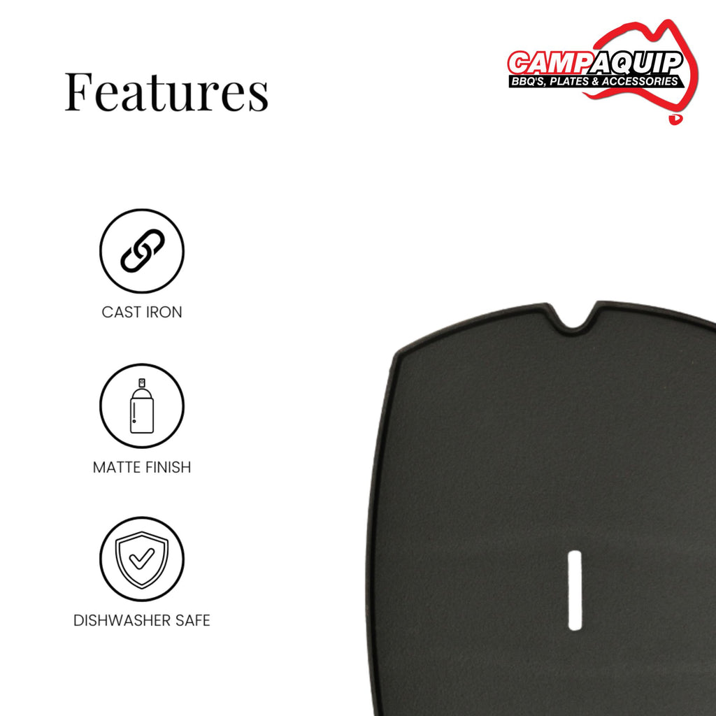 Barbeque Full Griddle Plate for Weber Q - 60002