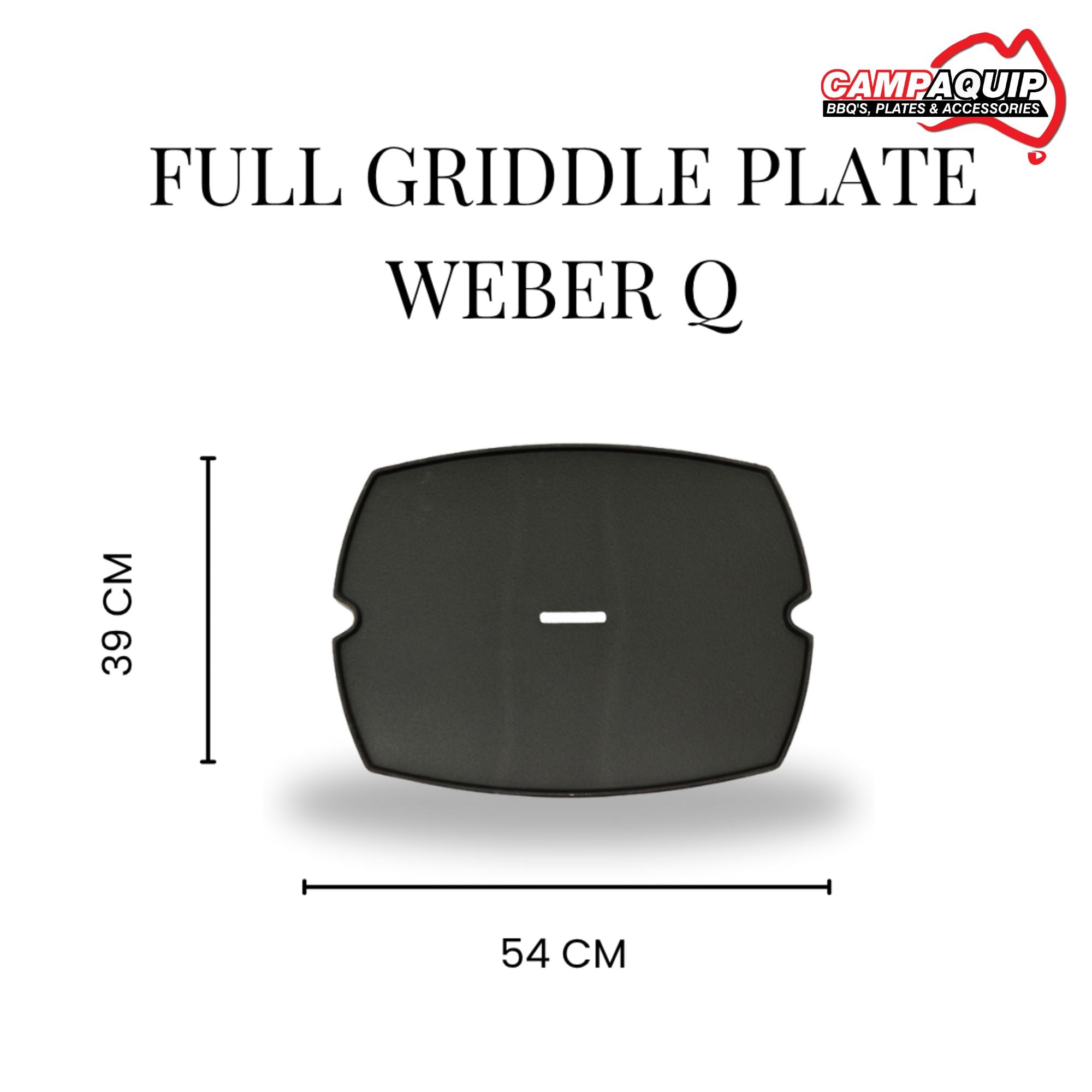 Barbeque Full Griddle Plate for Weber Q - 60002