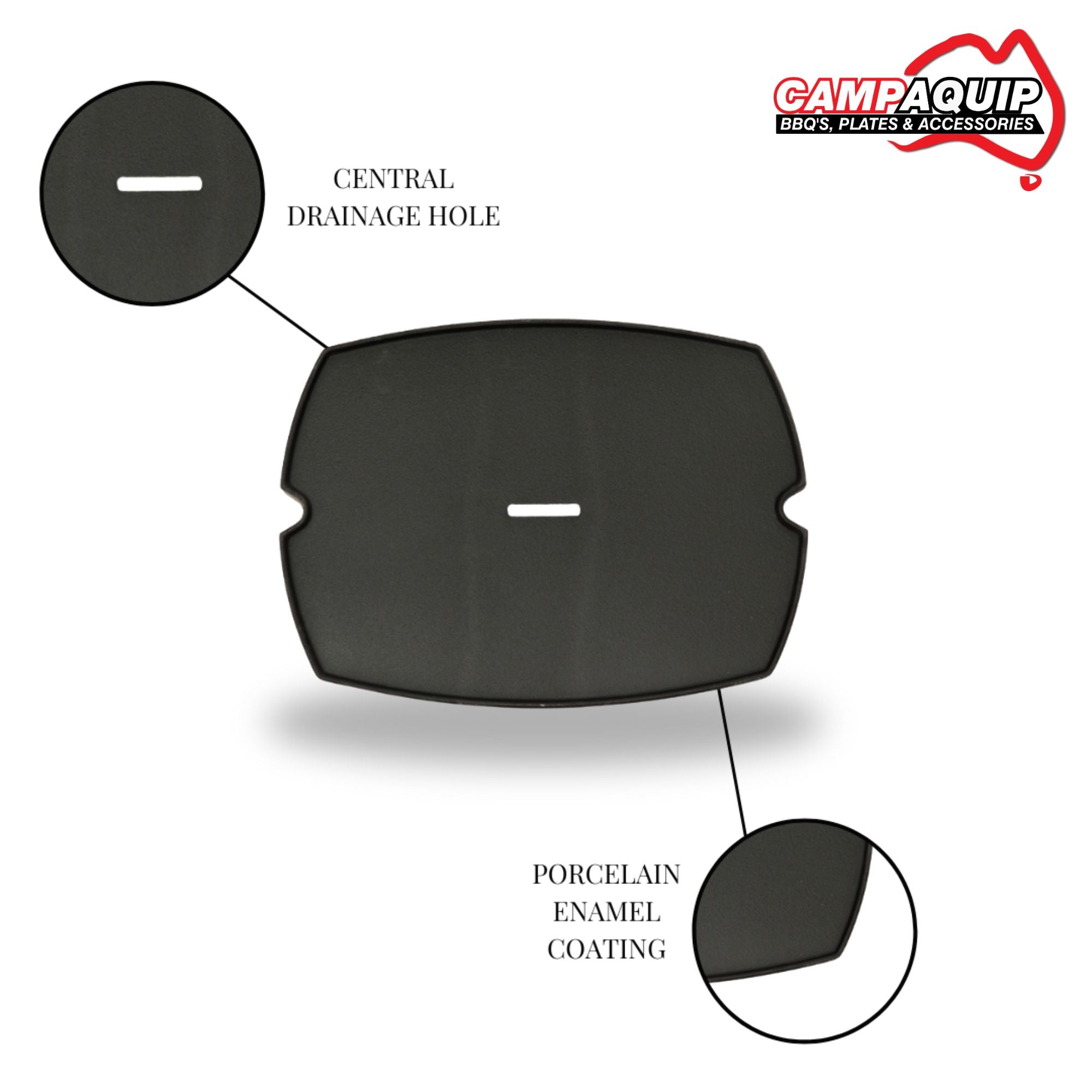 Barbeque Full Griddle Plate for Weber Q - 60002