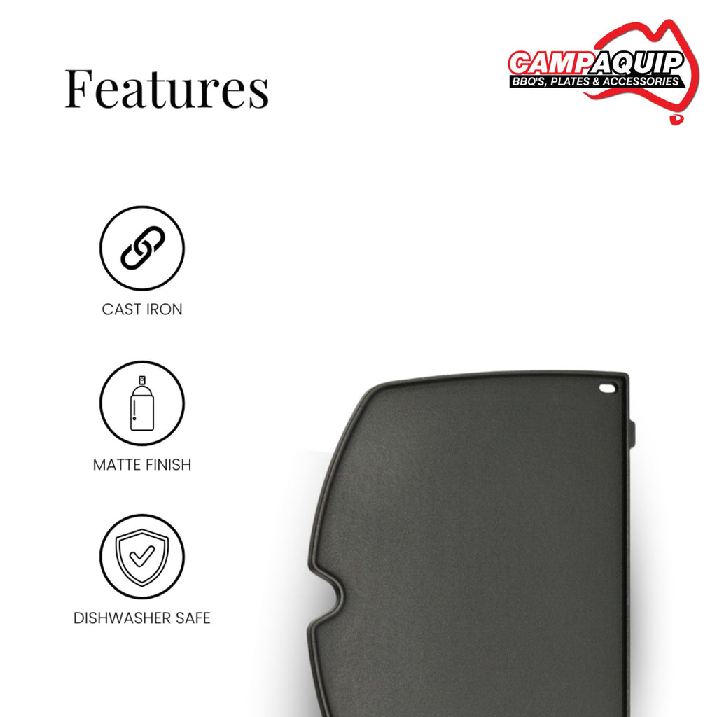 Barbeque Half Griddle Plate for Weber Baby Q - 6558