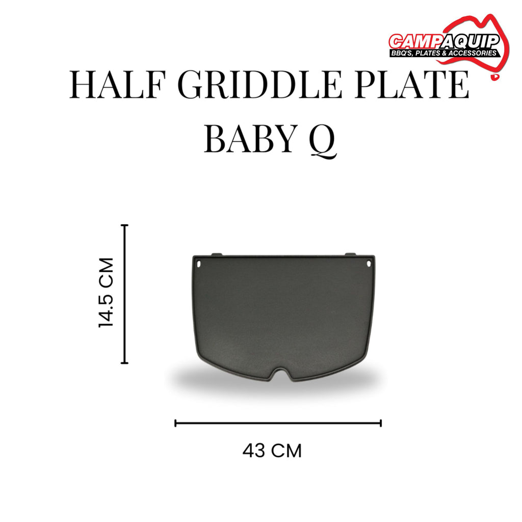 Barbeque Half Griddle Plate for Weber Baby Q - 6558