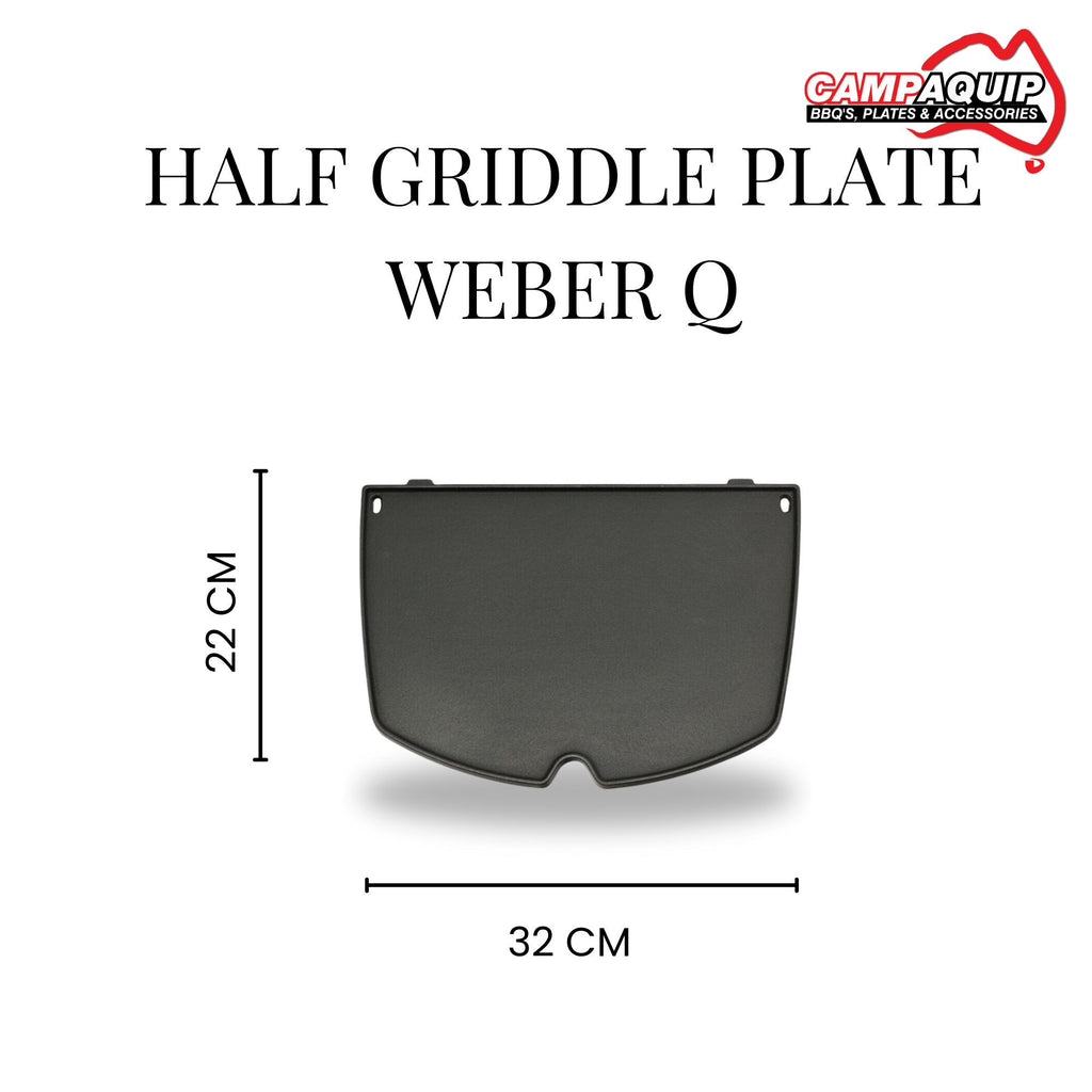 Barbeque Half Griddle Plate for Weber Q - 6559