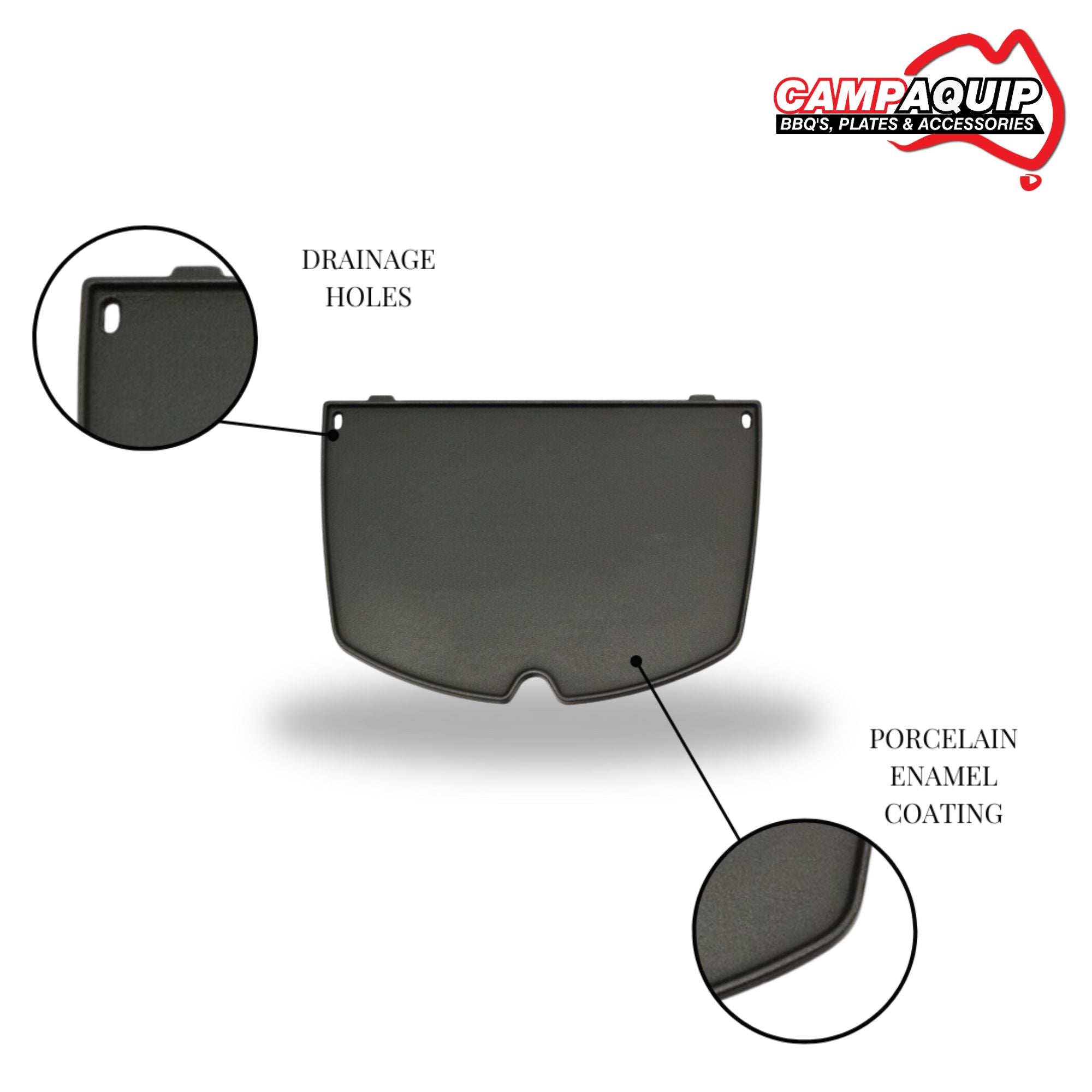 Barbeque Half Griddle Plate for Weber Q - 6559