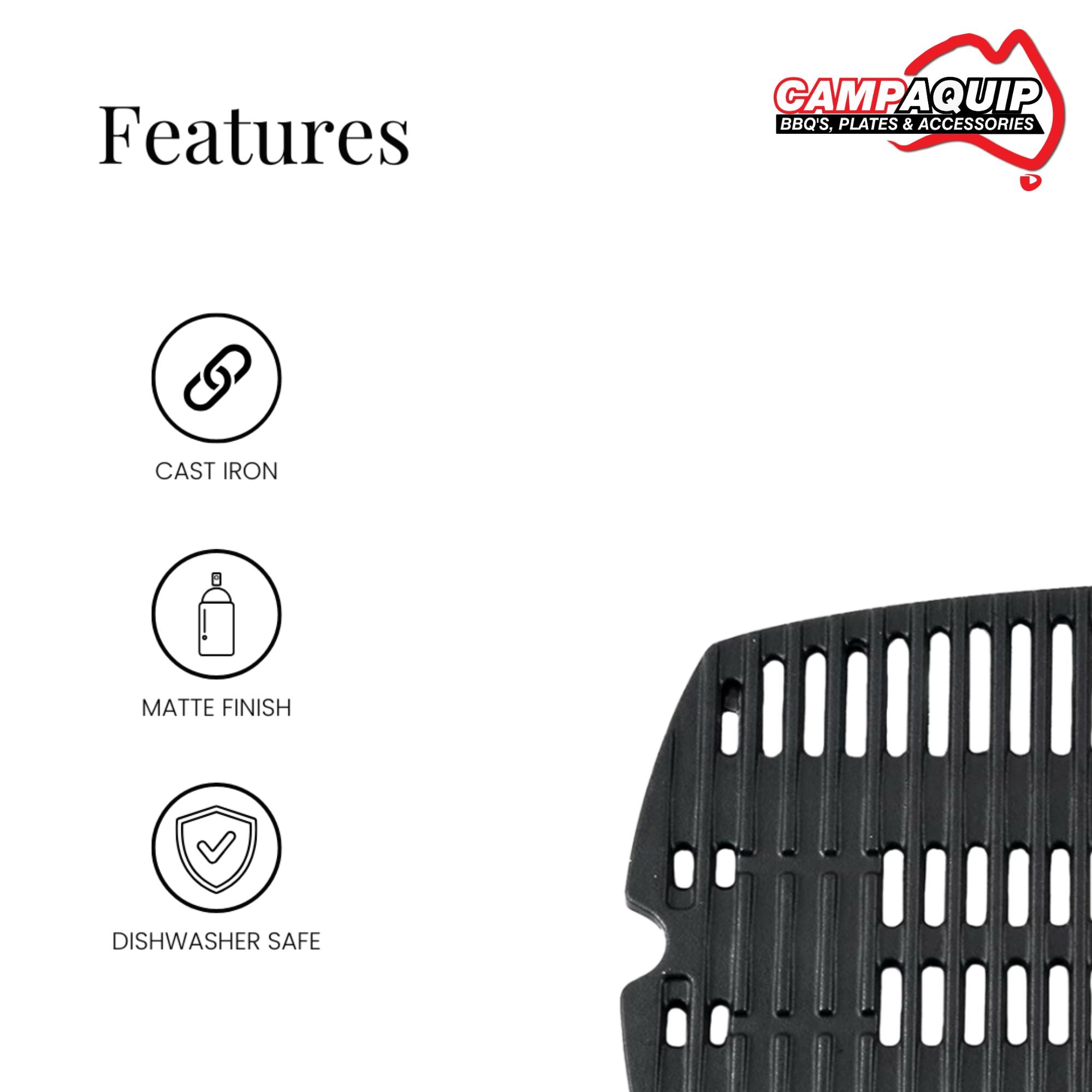 BBQ Half Grill for Weber BABY Q Single - 7644_1