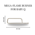 Q.  Mega-Flame Burner for Weber Baby Q 60040
