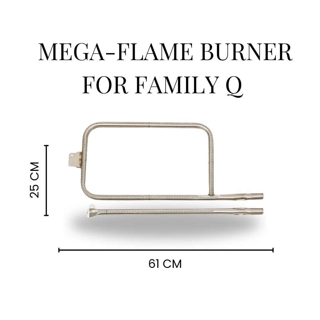 S.  Mega-Flame Burner for Weber Family Q 65032