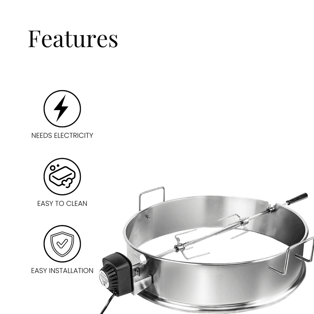 C-R8493 Rotisserie Charcoal BBQ