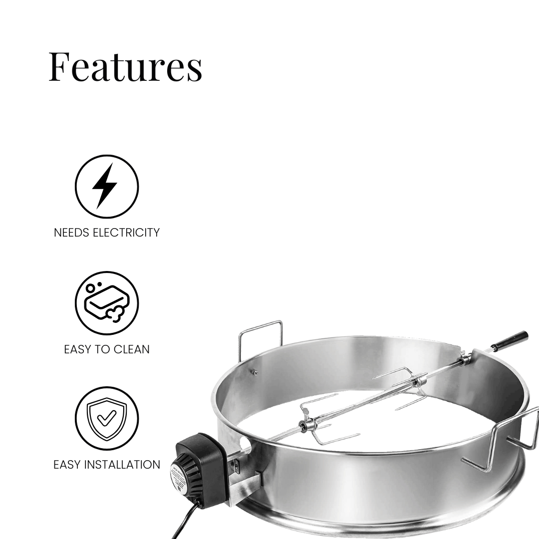 C-R8493 Rotisserie Charcoal BBQ