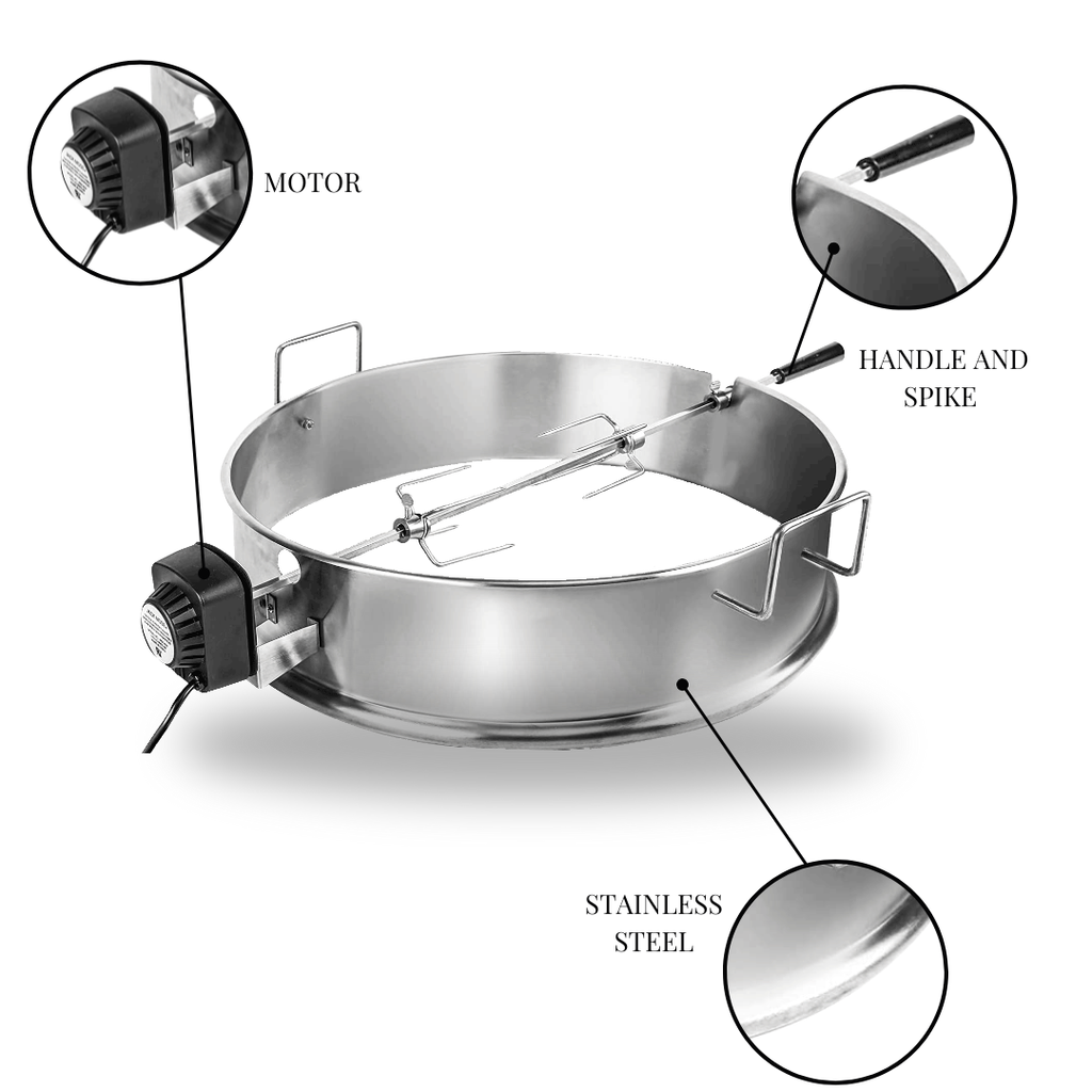 C-R8493 Rotisserie Charcoal BBQ
