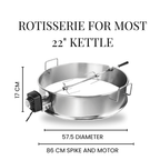 C-R8493 Rotisserie Charcoal BBQ