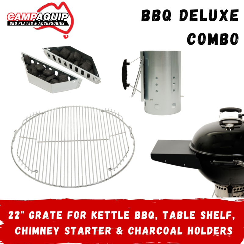 C- Deluxe: Charcoal Holder, Starter, Grate, Shelf