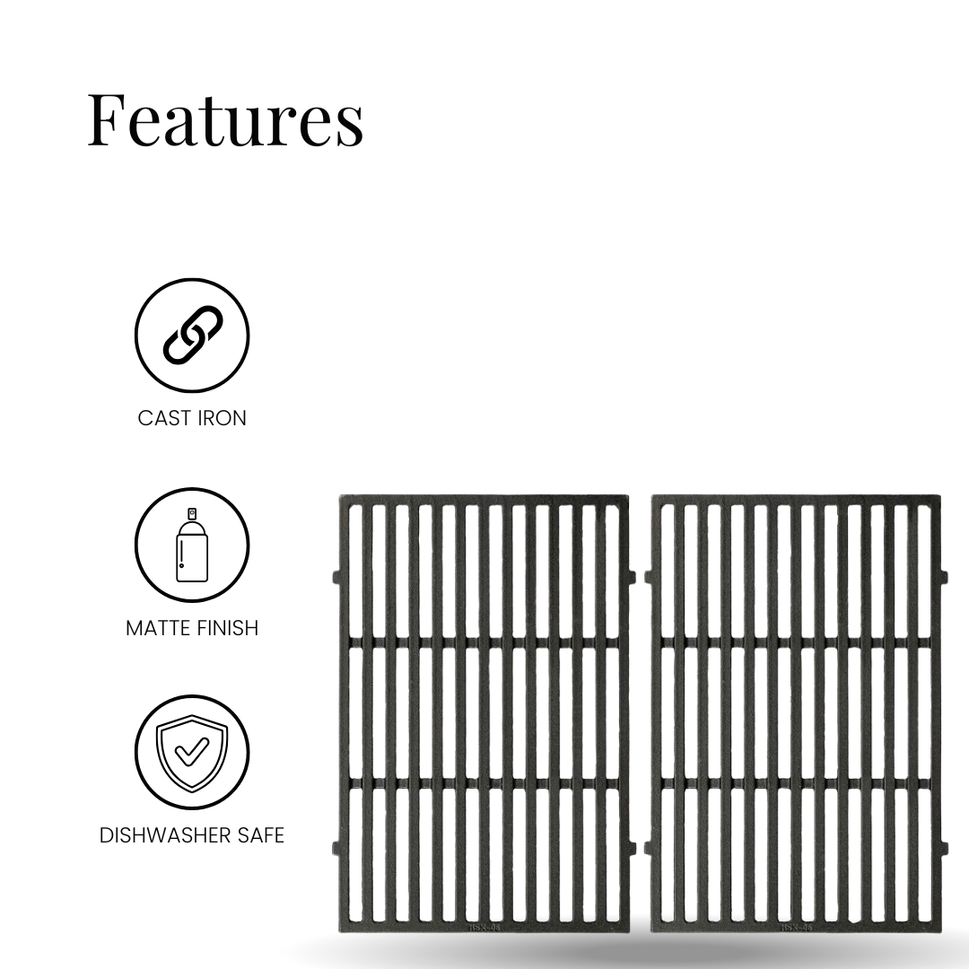 U. Cooking Grate for Weber Spirit II E300 Series - 2PC 7638