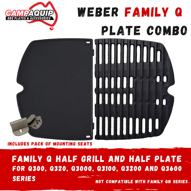 G- COMBO - Family Q Half Grill and Half Plate