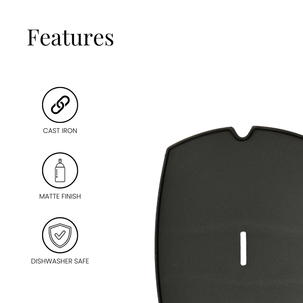 A. Barbeque Full Griddle Plate for Weber Baby Q 60001