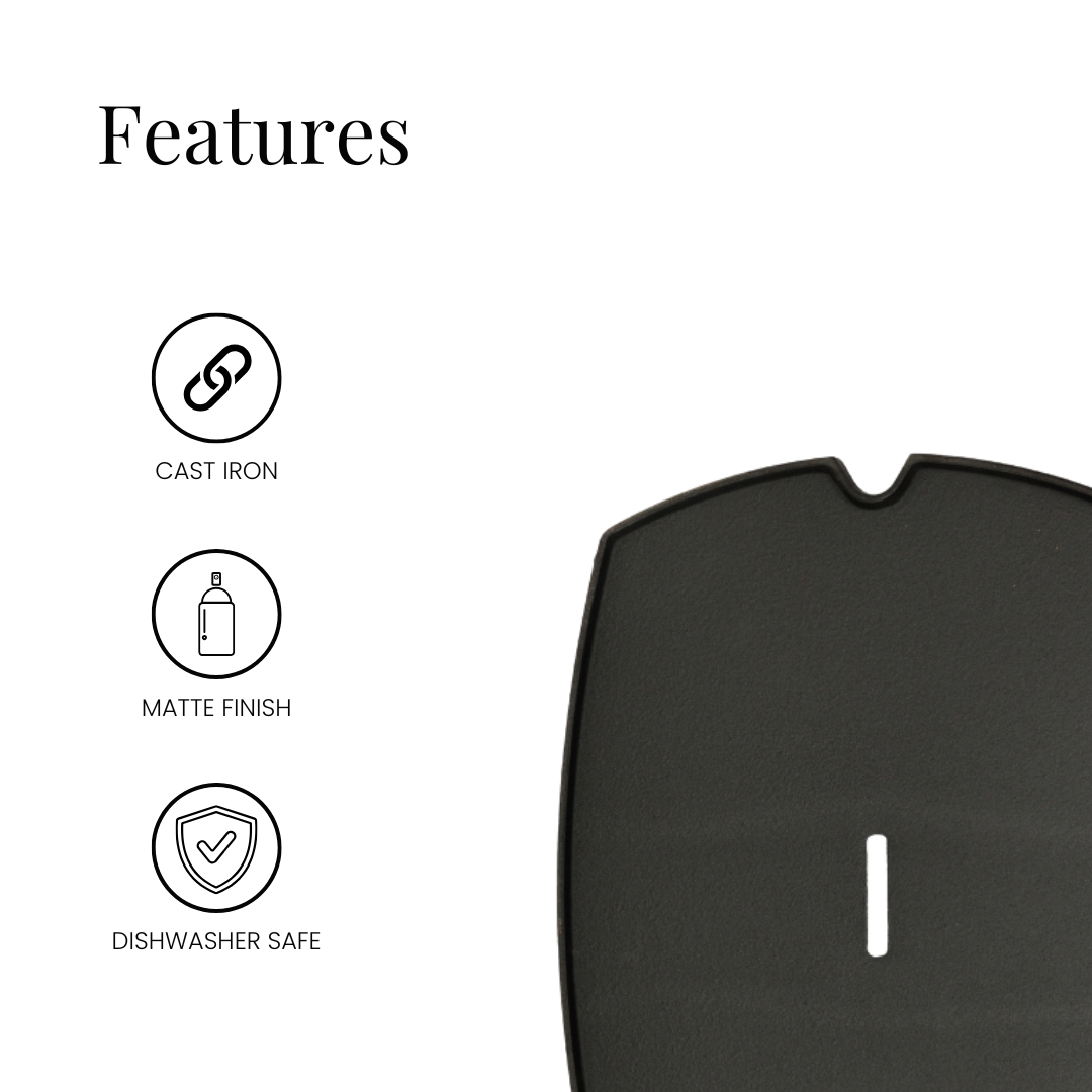 A. Barbeque Full Griddle Plate for Weber Baby Q 60001