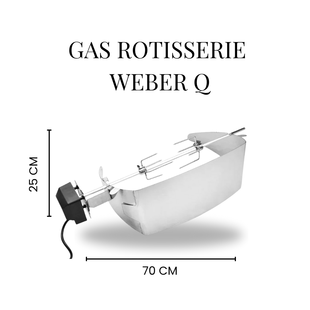 ZZZZ. Rotisserie Gas BBQ for Weber Q Series R17581