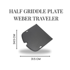GG. R7034 Half Griddle for Weber Traveler
