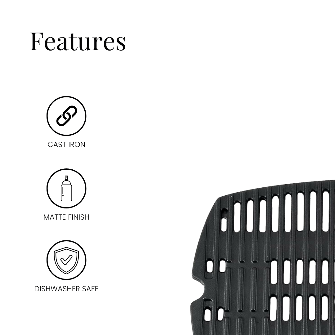 M. BBQ Half Grill for Weber Q Single 7645_1