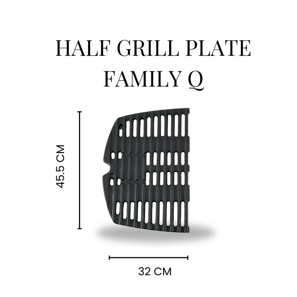 O.BBQ Half Grill for Weber FAMILY Q Single 7646_1