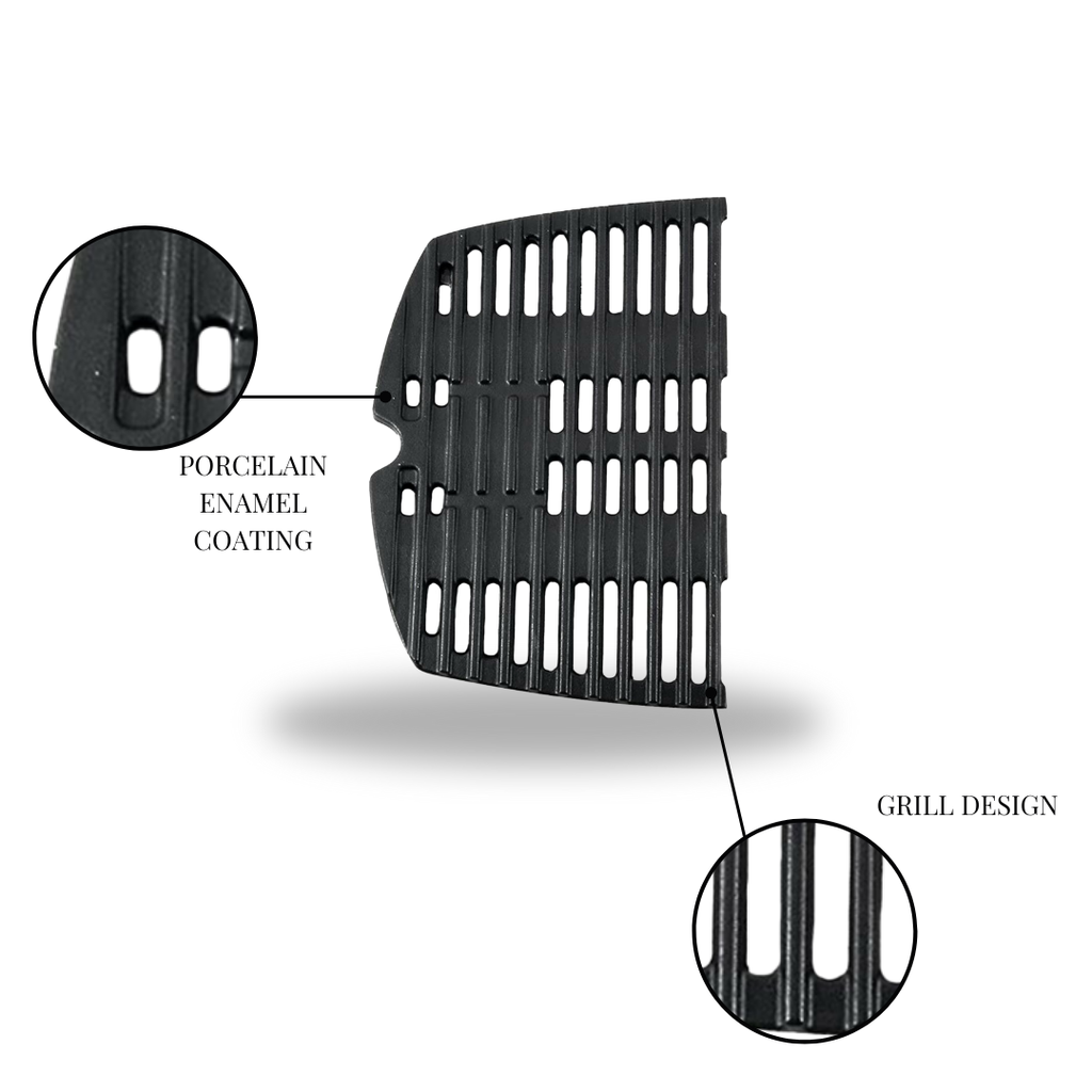 N. Barbeque Half Grill Plate for Weber Q (Set of 2) 7645