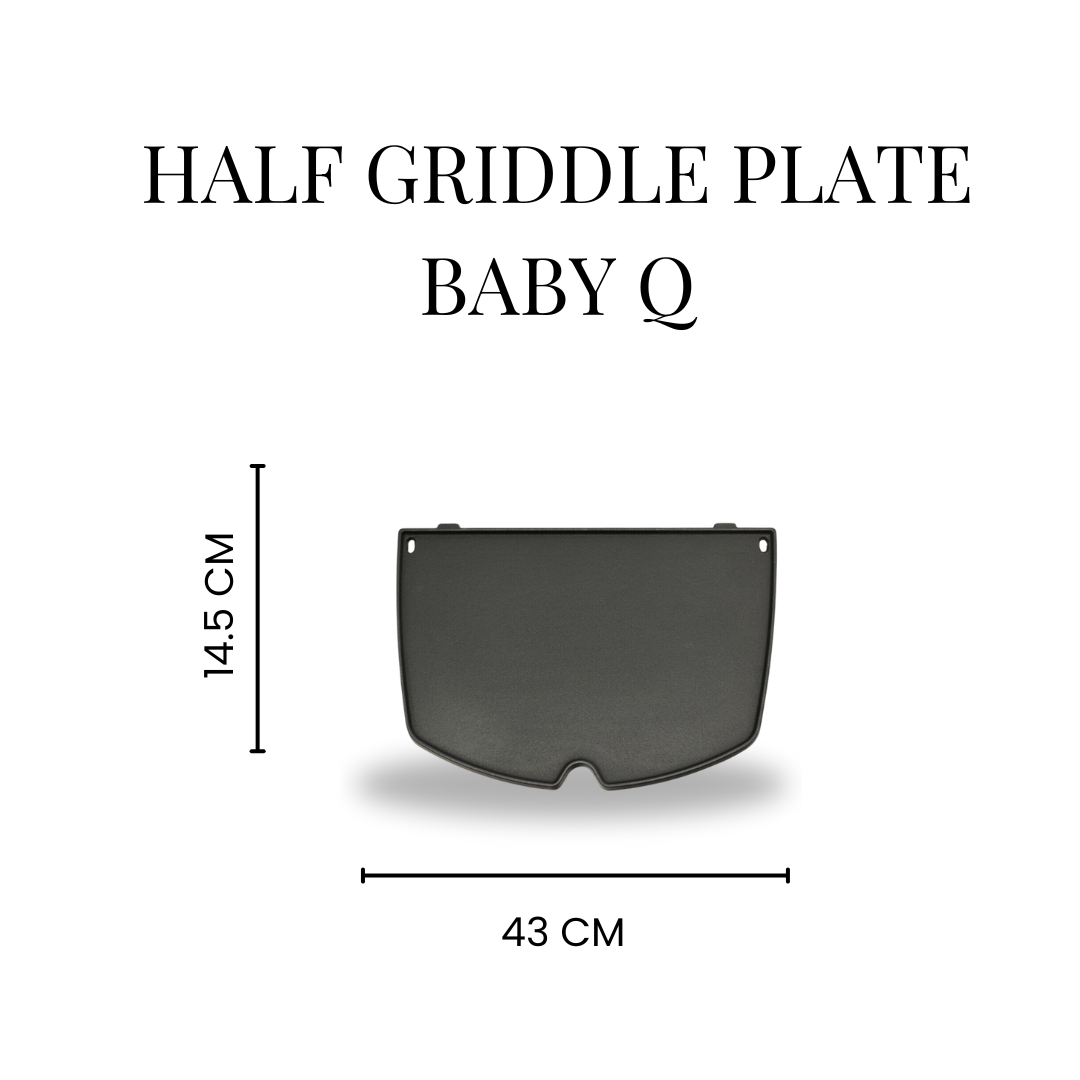 A2. Barbeque Half Griddle Plate for Weber Baby Q 6558