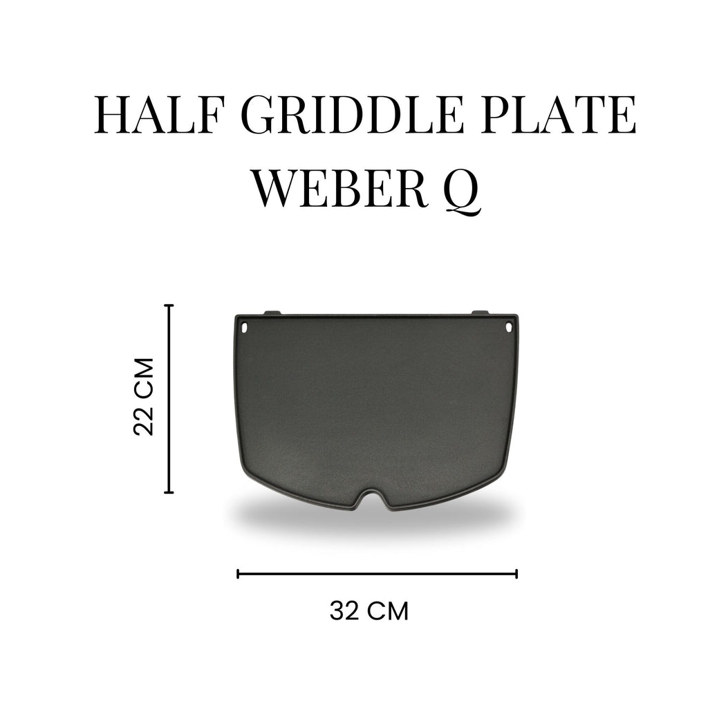 H. Barbeque Half Griddle Plate for Weber Q 6559