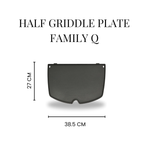 H. Barbeque Half Griddle Plate for Weber Q 6559