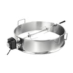 rotisserie for weber 22" kettle with spoke and motor