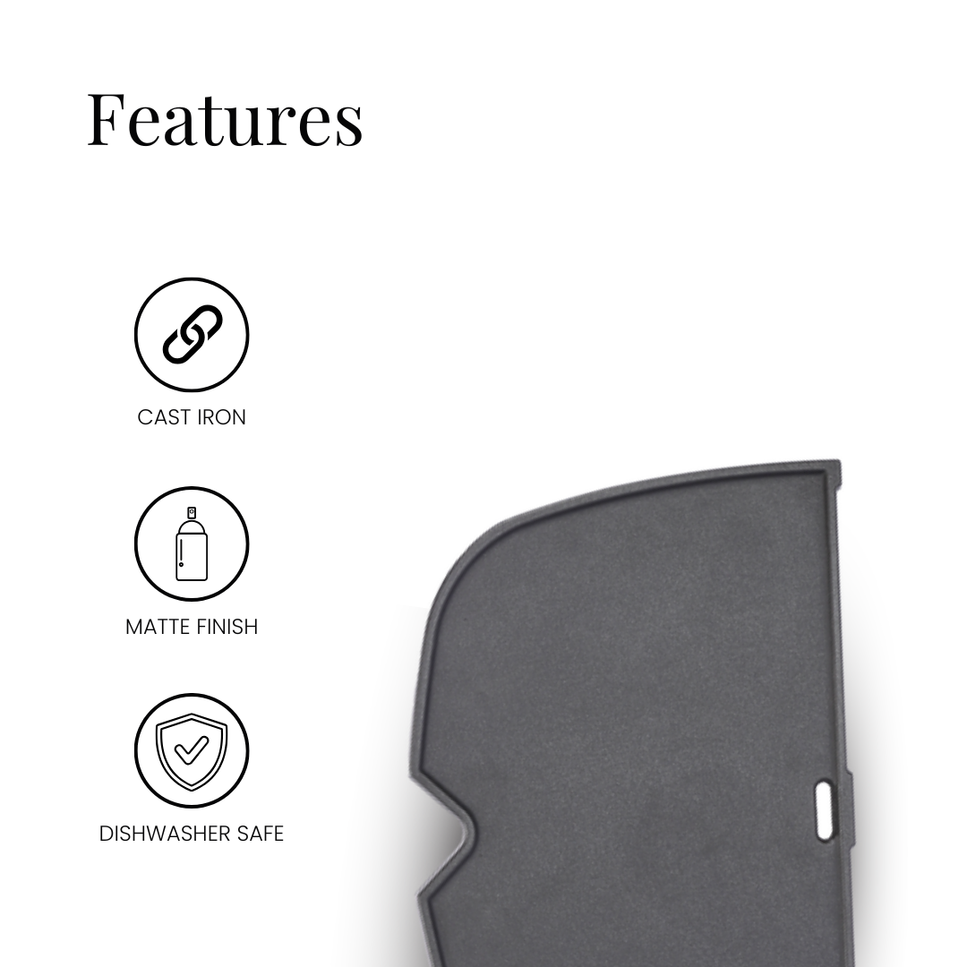 G. Half Griddle Plate for Weber Baby Q N (Q1000N, Q1200N) 60061