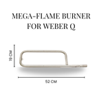 R.  Mega-Flame Burner for Weber Q 41862